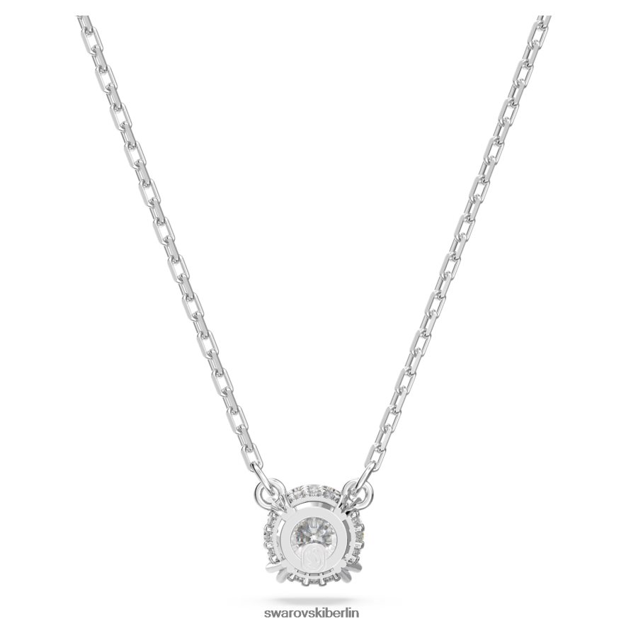 Swarovski Konstella-Anhänger Rundschliff, weiß, rhodiniert Schmuck HLT448169