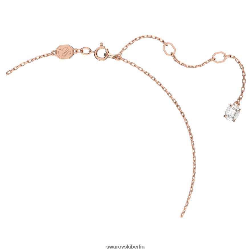 Swarovski Konstella-Anhänger Rundschliff, weiß, rosévergoldet Schmuck HLT448207