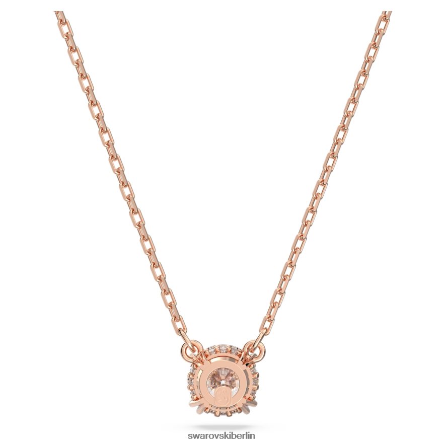 Swarovski Konstella-Anhänger Rundschliff, weiß, rosévergoldet Schmuck HLT448207