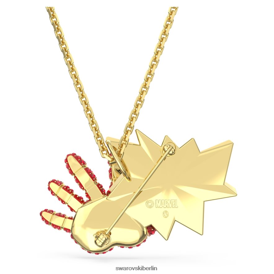 Swarovski Marvel-Iron-Man-Anhänger und Brosche mehrfarbig, vergoldet Schmuck HLT448223
