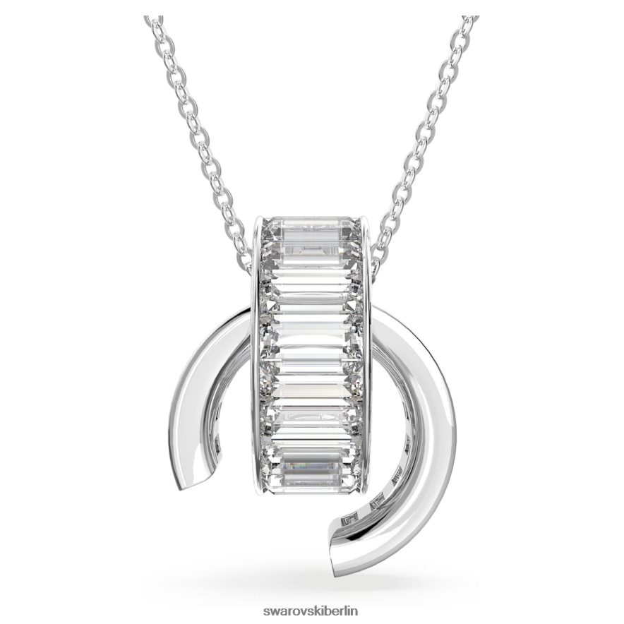 Swarovski Matrix-Anhänger Baguetteschliff, weiß, rhodiniert Schmuck HLT448231