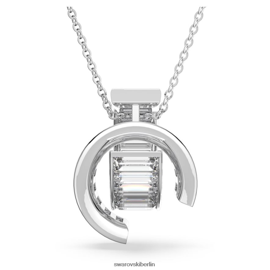 Swarovski Matrix-Anhänger Baguetteschliff, weiß, rhodiniert Schmuck HLT448231