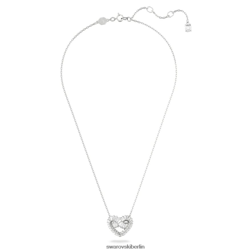 Swarovski Matrix-Anhänger Mischschliffe, Herz, weiß, rhodiniert Schmuck HLT448242