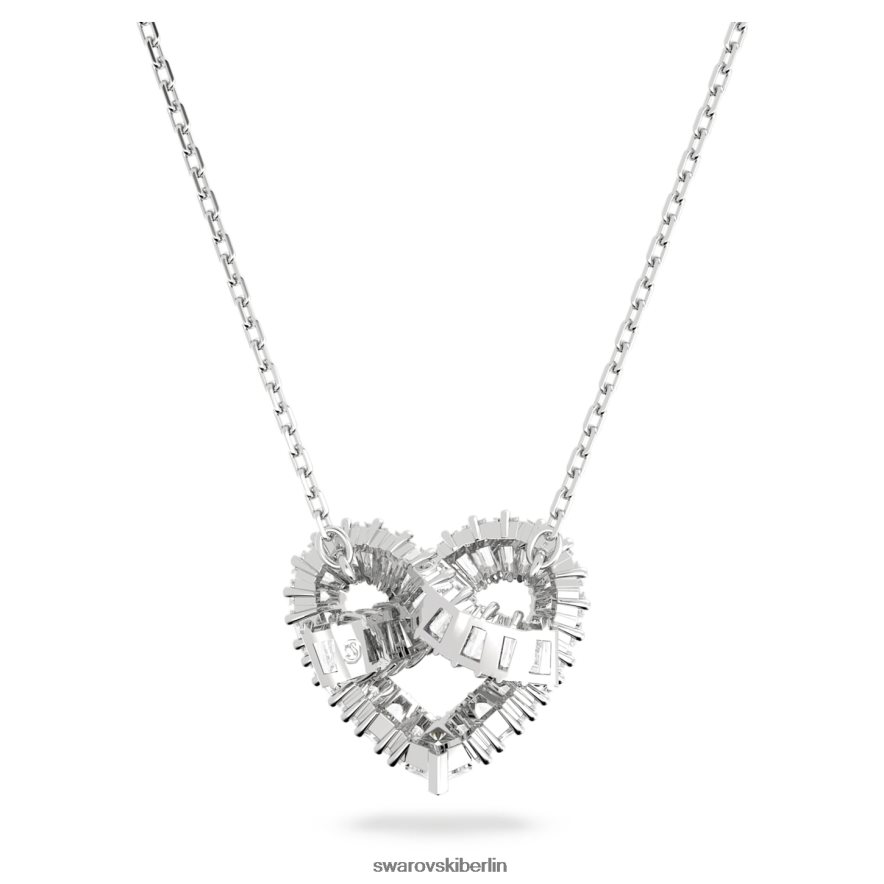 Swarovski Matrix-Anhänger Mischschliffe, Herz, weiß, rhodiniert Schmuck HLT448242