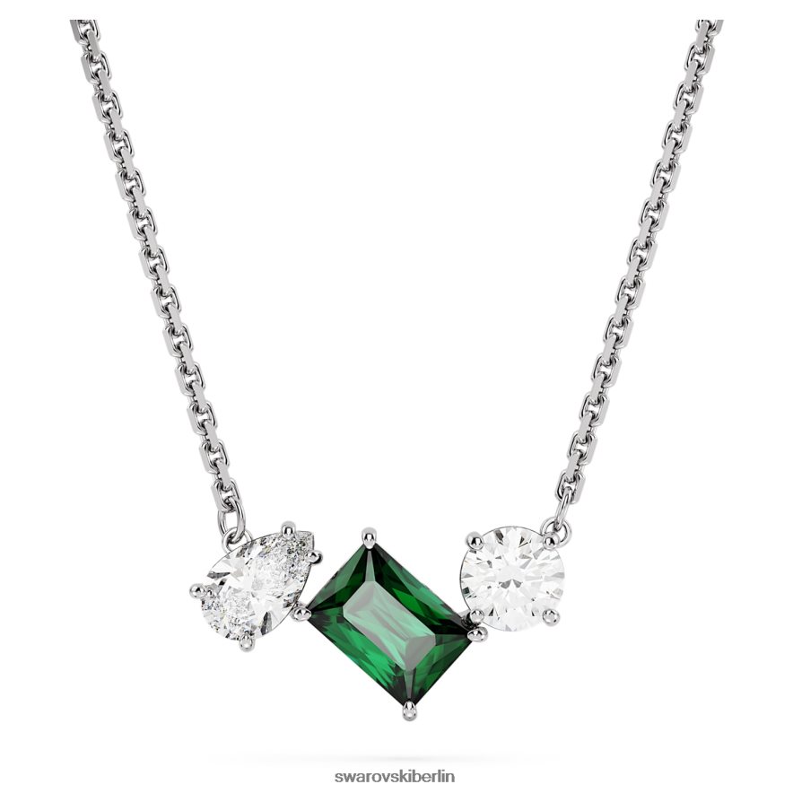 Swarovski Mesmera-Anhänger Mischschliffe, grün, rhodiniert Schmuck HLT448275