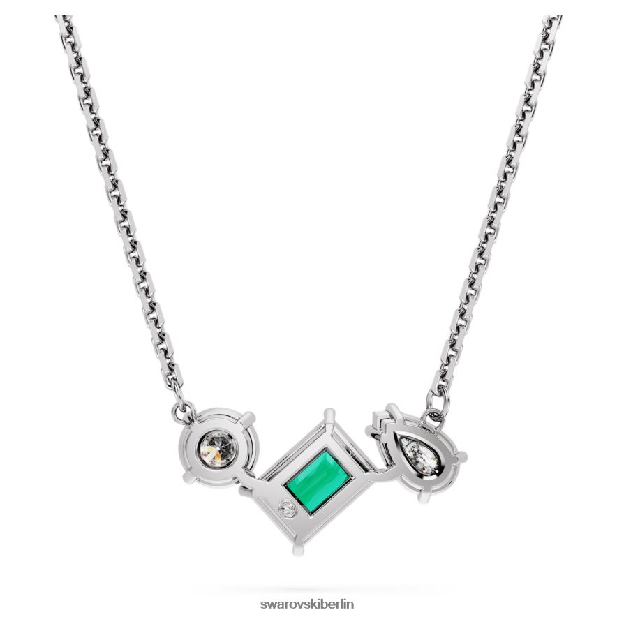 Swarovski Mesmera-Anhänger Mischschliffe, grün, rhodiniert Schmuck HLT448275