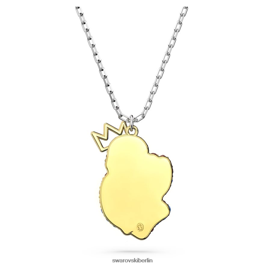 Swarovski Pop-Schwan-Anhänger Schwan, blau, rhodiniert Schmuck HLT448284