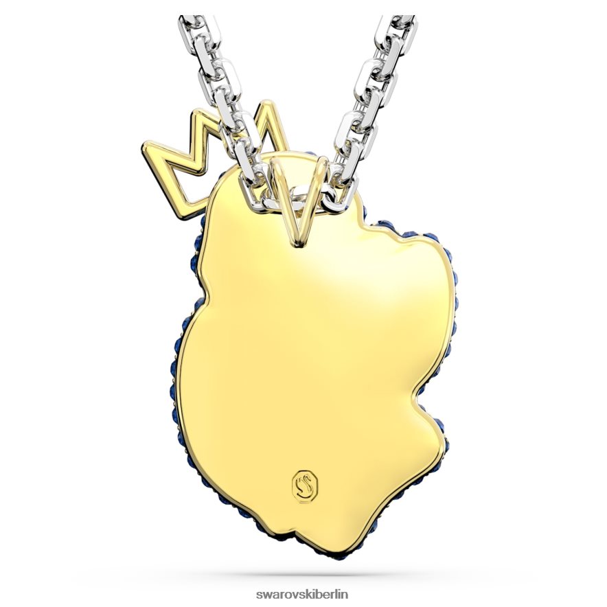 Swarovski Pop-Schwan-Anhänger Schwan, blau, rhodiniert Schmuck HLT448291