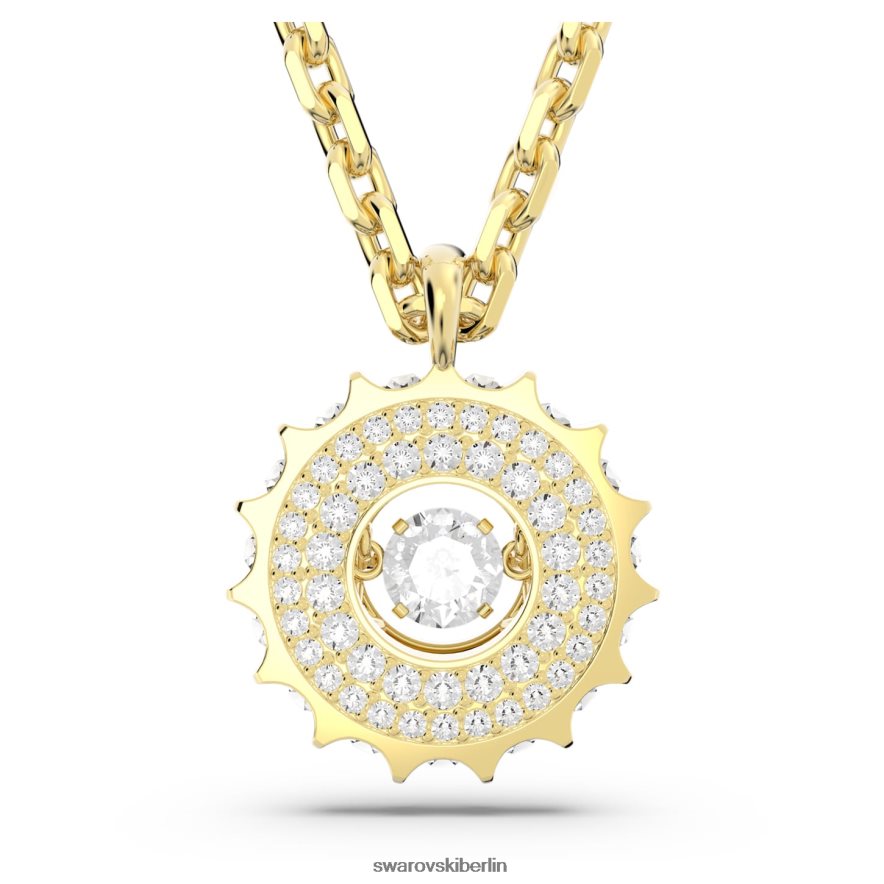 Swarovski Rota-Anhänger gemischte Rundschliffe, weiß, vergoldet Schmuck HLT448330