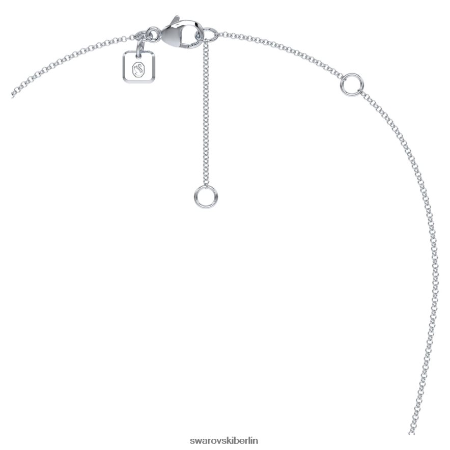 Swarovski Signatur-Anhänger 14 Karat Weißgold Schmuck HLT448302