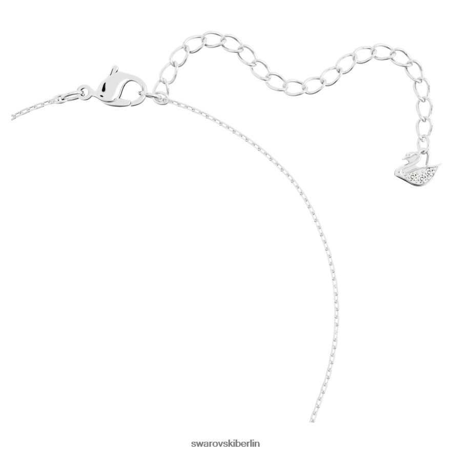 Swarovski Solitär-Anhänger Rundschliff, weiß, rhodiniert Schmuck HLT448175