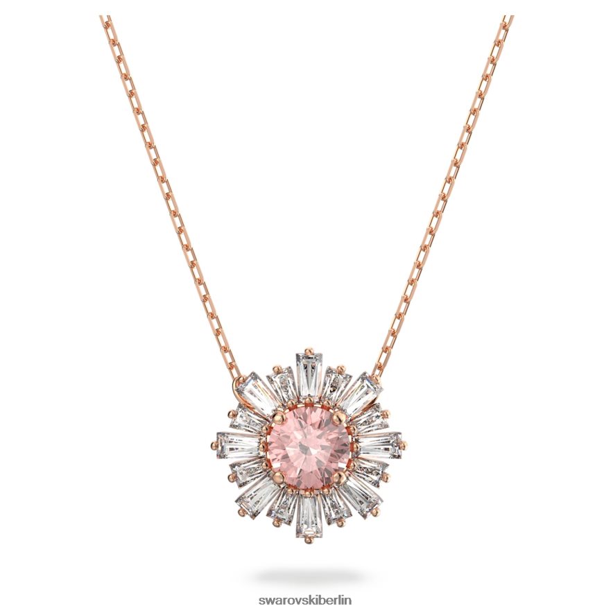 Swarovski Sonnenschein-Anhänger Mischschliffe, Sonne, Rosa, rosévergoldet Schmuck HLT448236