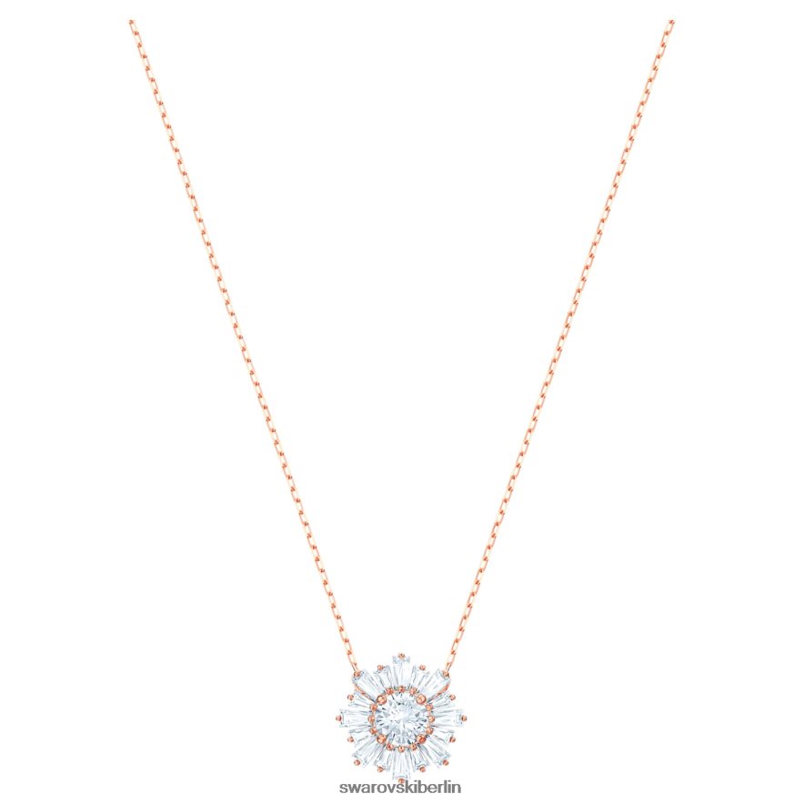 Swarovski Sonnenschein-Anhänger Mischschliffe, Sonne, Weiß, rosévergoldet Schmuck HLT448178