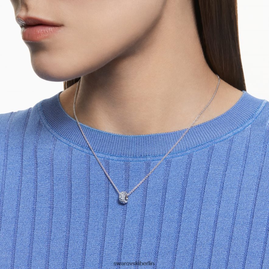 Swarovski Steinanhänger blau, rhodiniert Schmuck HLT448306