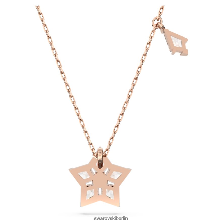 Swarovski Stella-Anhänger Drachenschliff, Stern, weiß, rosévergoldet Schmuck HLT448287