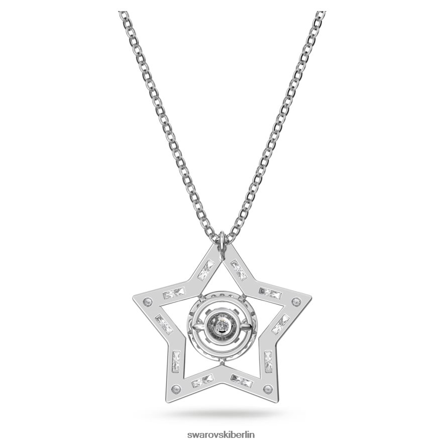 Swarovski Stella-Anhänger Mischschliffe, Stern, weiß, rhodiniert Schmuck HLT448244