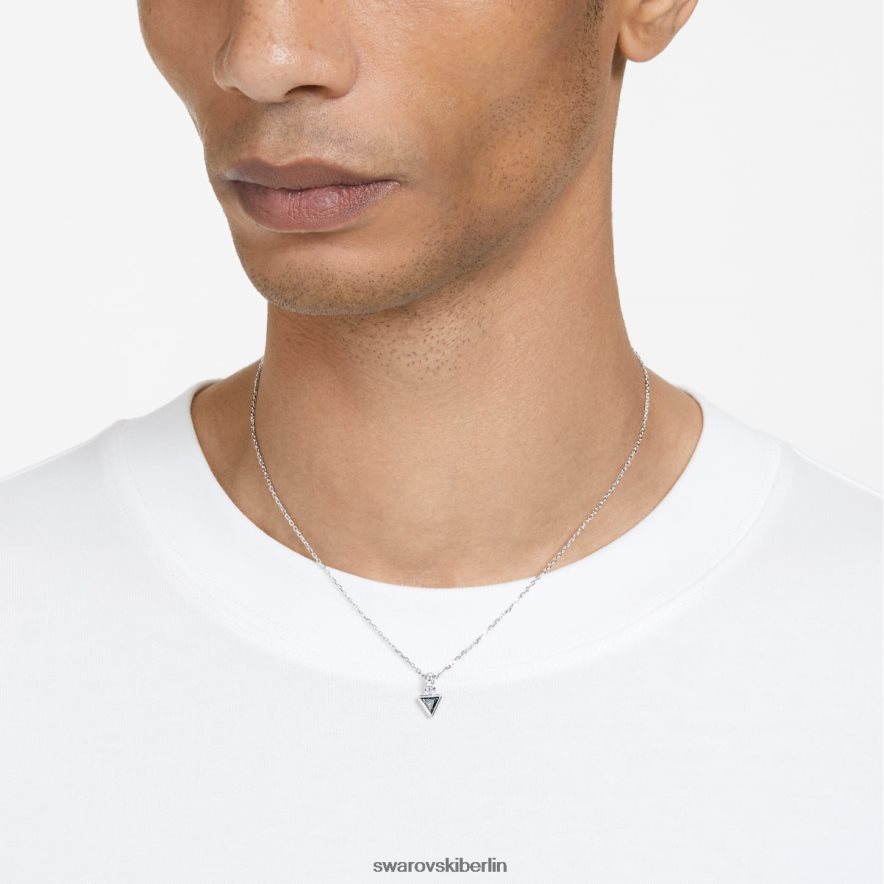 Swarovski Stilla-Anhänger Dreiecksschliff, grau, rhodiniert Schmuck HLT448254