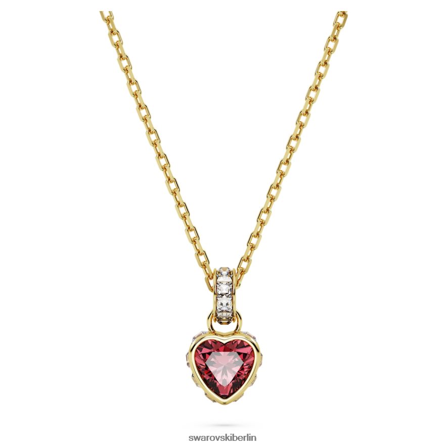 Swarovski Stilla-Anhänger Herz, rot, vergoldet Schmuck HLT448228