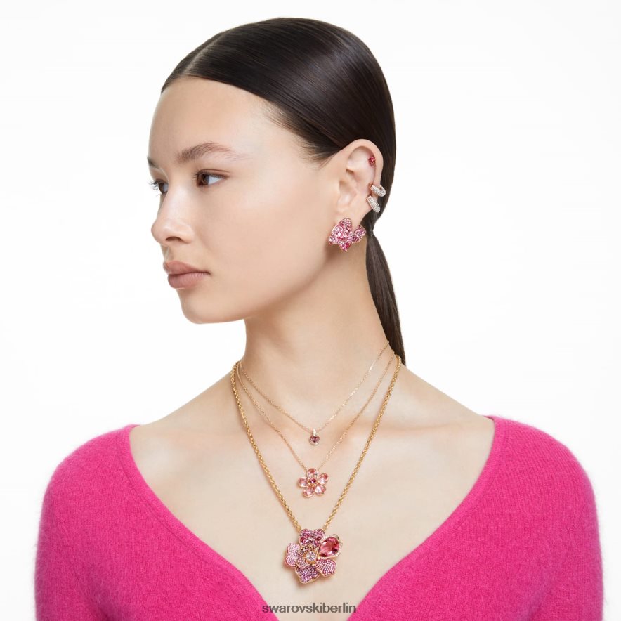 Swarovski Stilla-Anhänger Herz, rot, vergoldet Schmuck HLT448228