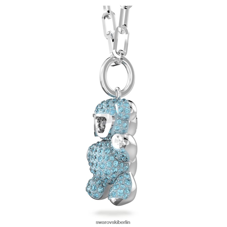 Swarovski Teddy-Anhänger Bär, blau, rhodiniert Schmuck HLT448199