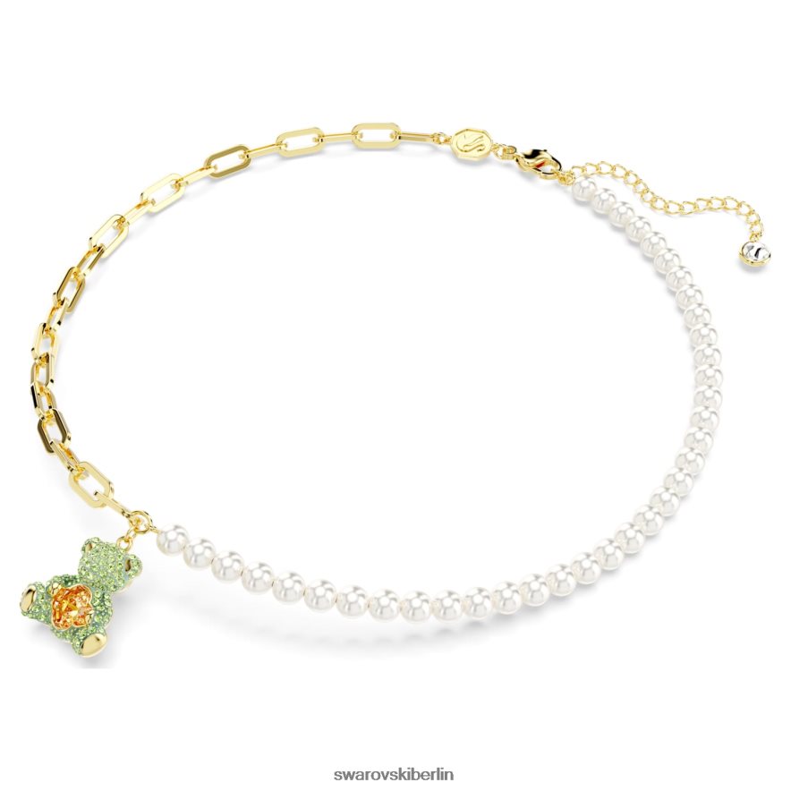 Swarovski Teddy-Anhänger Bär, mehrfarbig, vergoldet Schmuck HLT448274