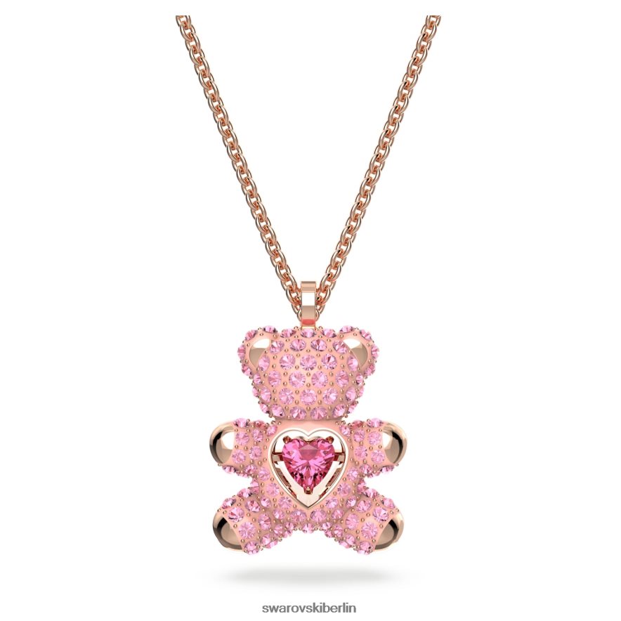 Swarovski Teddy-Anhänger Bär, rosa, rosévergoldet Schmuck HLT448176