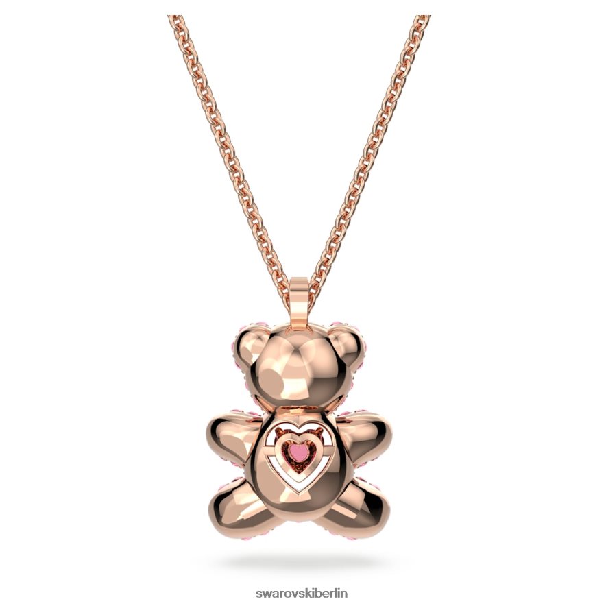 Swarovski Teddy-Anhänger Bär, rosa, rosévergoldet Schmuck HLT448176