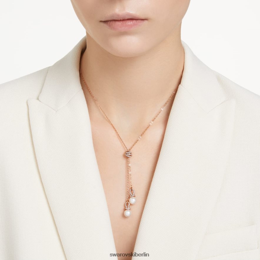 Swarovski Ursprünglich Y-Anhänger weiß, rosévergoldet Schmuck HLT448272