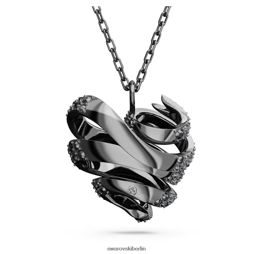 Swarovski Volta-Anhänger Herz, schwarz, rutheniumbeschichtet Schmuck HLT448210