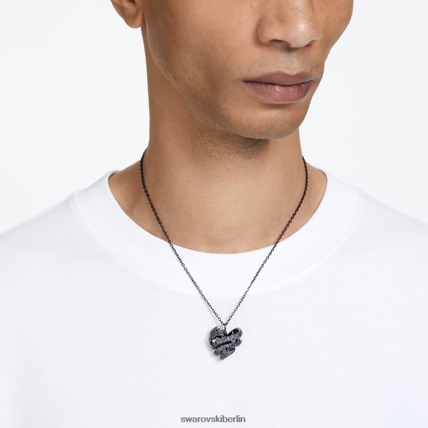 Swarovski Volta-Anhänger Herz, schwarz, rutheniumbeschichtet Schmuck HLT448210