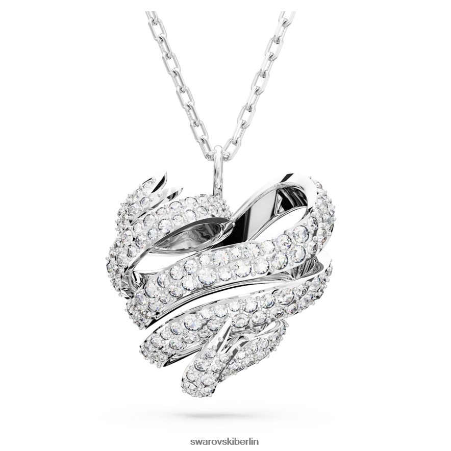 Swarovski Volta-Anhänger Herz, weiß, rhodiniert Schmuck HLT448237
