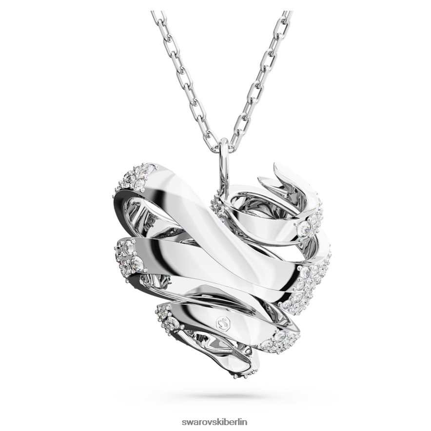 Swarovski Volta-Anhänger Herz, weiß, rhodiniert Schmuck HLT448237
