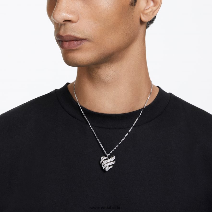 Swarovski Volta-Anhänger Herz, weiß, rhodiniert Schmuck HLT448237