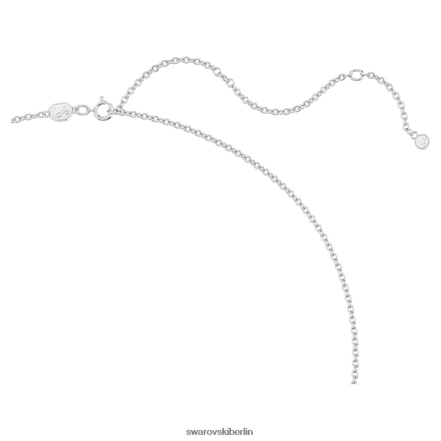 Swarovski Volta-Anhänger Schleife, weiß, rhodiniert Schmuck HLT448249
