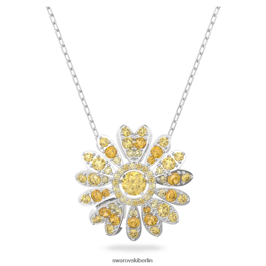 Swarovski ewiger Blumenanhänger Blume, gelb, rhodiniert Schmuck HLT448310