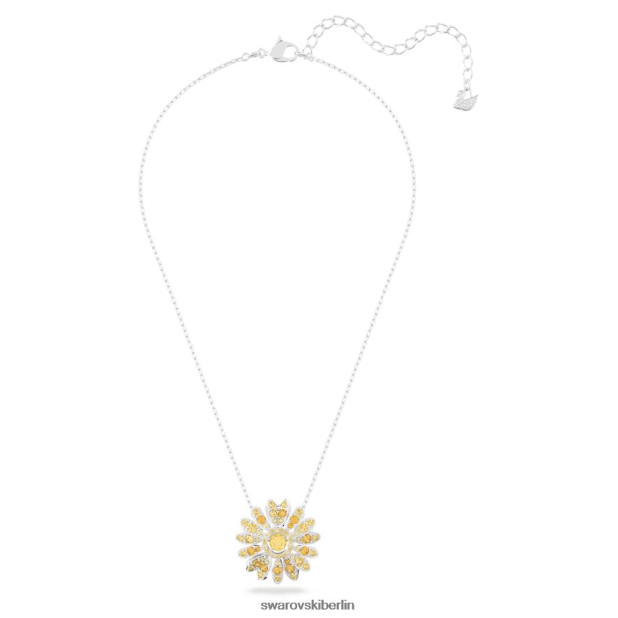 Swarovski ewiger Blumenanhänger Blume, gelb, rhodiniert Schmuck HLT448310