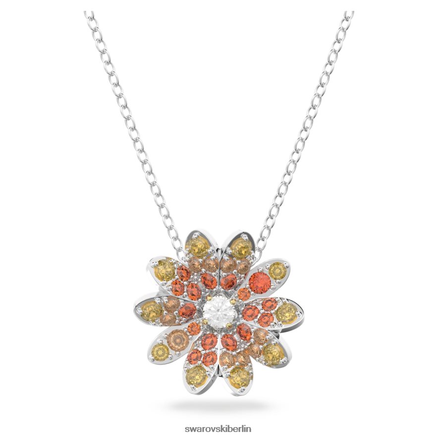 Swarovski ewiger Blumenanhänger Blume, mehrfarbig, gemischte Metalloberfläche Schmuck HLT448311