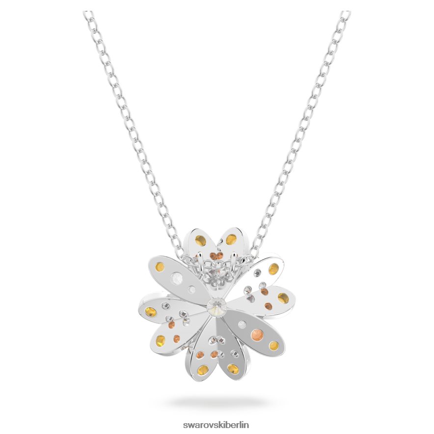 Swarovski ewiger Blumenanhänger Blume, mehrfarbig, gemischte Metalloberfläche Schmuck HLT448311
