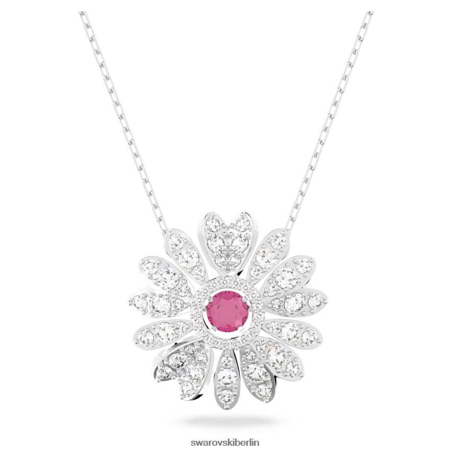 Swarovski ewiger Blumenanhänger Blume, rosa, rhodiniert Schmuck HLT448289