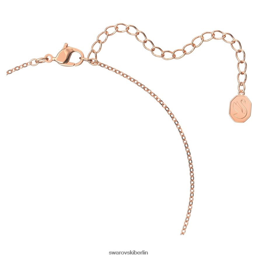 Swarovski funkelnder Tanzanhänger runder Schliff, lila, rosévergoldet Schmuck HLT448295