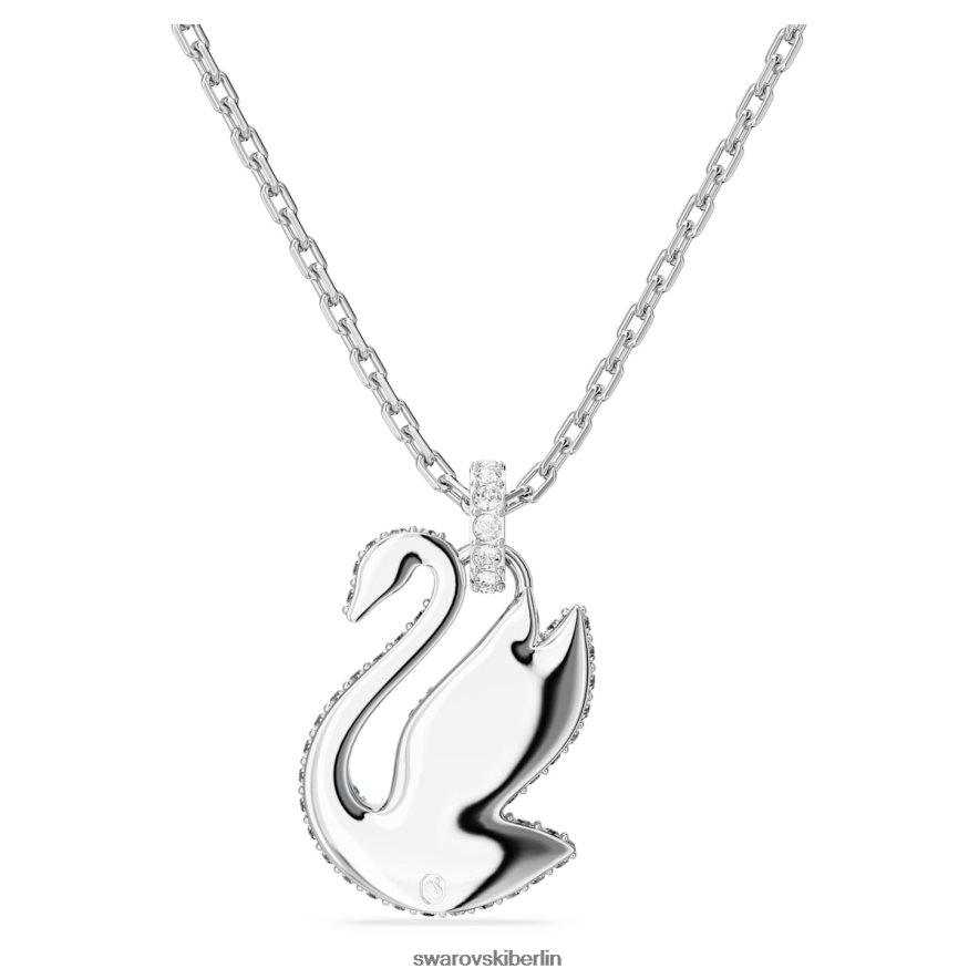 Swarovski ikonischer Schwanenanhänger Schwan, blau, rhodiniert Schmuck HLT448282