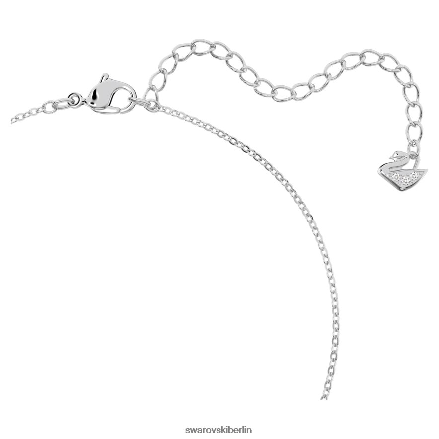 Swarovski ikonischer Schwanenanhänger Schwan, blau, rhodiniert Schmuck HLT448305