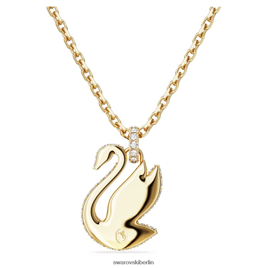 Swarovski ikonischer Schwanenanhänger Schwan, gelb, vergoldet Schmuck HLT448257