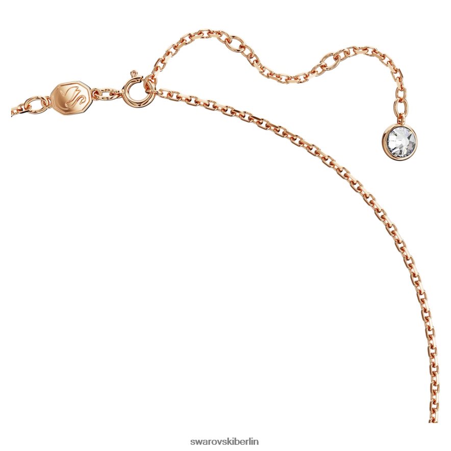 Swarovski ikonischer Schwanenanhänger Schwan, rosa, rosévergoldet Schmuck HLT448240