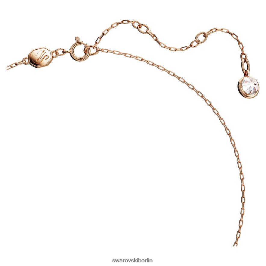 Swarovski ikonischer Schwanenanhänger Schwan, weiß, rosévergoldet Schmuck HLT448252