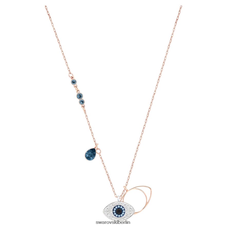 Swarovski symbolischer Anhänger böser Blick, blau, gemischte Metalloberfläche Schmuck HLT448166