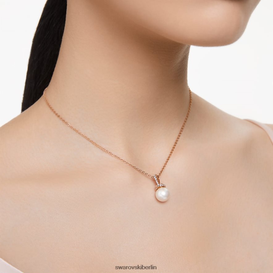 Swarovski ursprünglicher Anhänger weiß, rosévergoldet Schmuck HLT448271