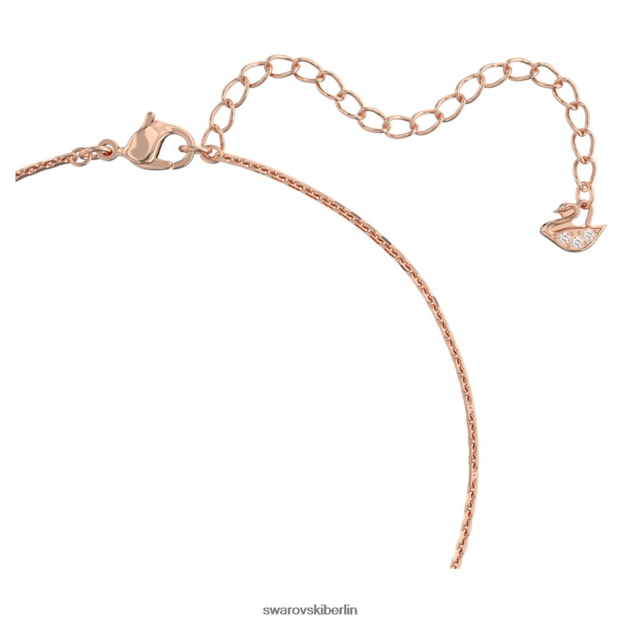 Swarovski weiterer Anhänger ineinander verschlungene Kreise, weiß, rosévergoldet Schmuck HLT448197