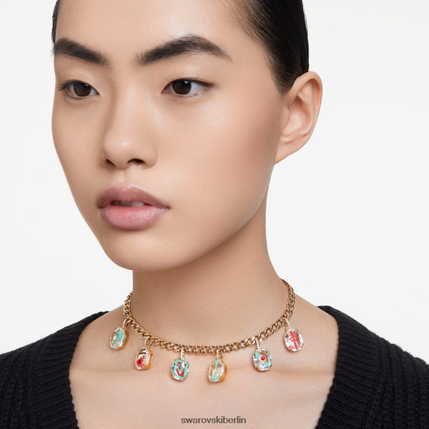 Swarovski Alea-Halskette mehrfarbig, vergoldet Schmuck HLT448105