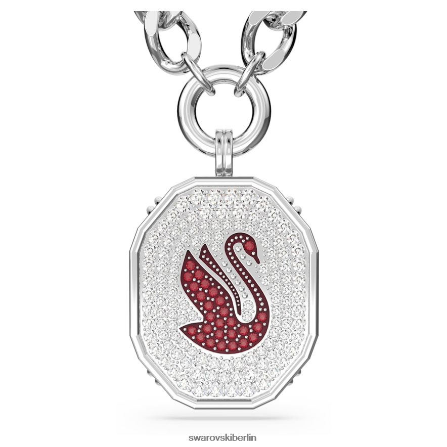 Swarovski Alea-Halskette rot, rhodiniert Schmuck HLT448128